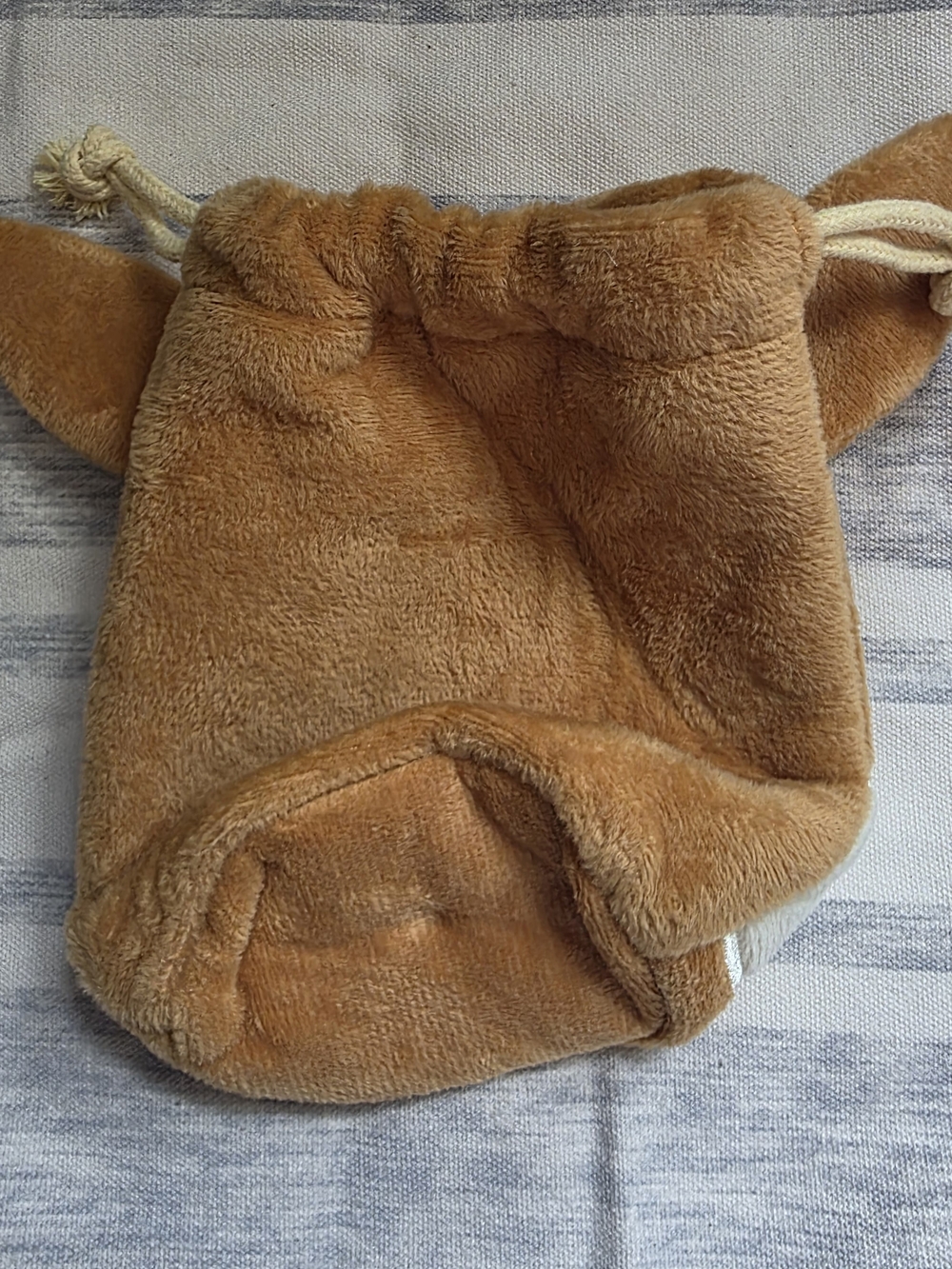 Nintendo Eevee Plush Drawstring Pouch - Brown & Cream - Picture 2 of 3